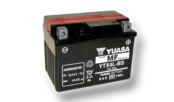 Motobatéria YUASA (originál) YTX4L-BS, 12V, 3Ah