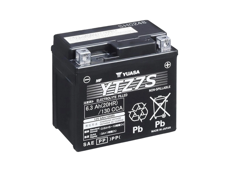E-shop Motobatéria YUASA (originál, factory activated) YTZ7S, 12V, 6Ah