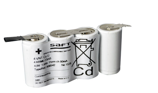 Batéria pre núdzové svetlá, osvetlenie SAFT 4,8V 1600mAh vysokoteplotné (4SBSVTCs)