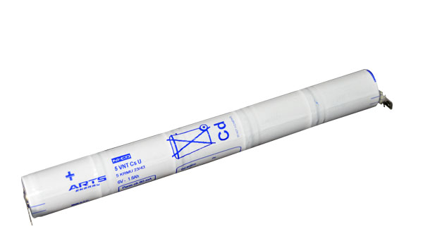 Batéria pre núdzové svetlá, osvetlenie SAFT 6,0V 1600mAh vysokoteplotné (5STVTCs)