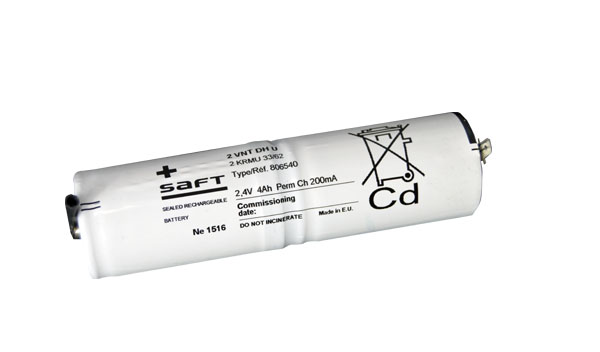 Batéria pre núdzové svetlá, osvetlenie SAFT 2,4V 4000mAh vysokoteplotné (2STVTD)