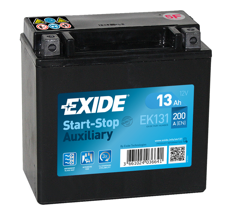 Exide Start-Stop 12V 13Ah 200A EK131