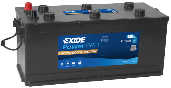 Exide PowerPRO Agri & Construction 12V 180Ah 1000A EJ1805