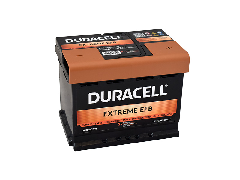 DURACELL Extreme EFB DE 60 EFB, 60Ah, 12V, 580A (DE60EFB)
