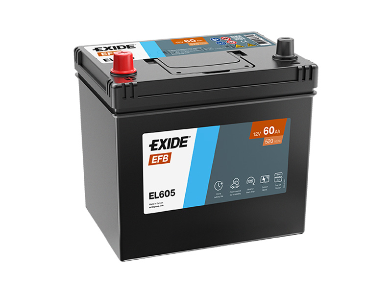 Exide Start-Stop EFB 12V 60Ah 520A EL605