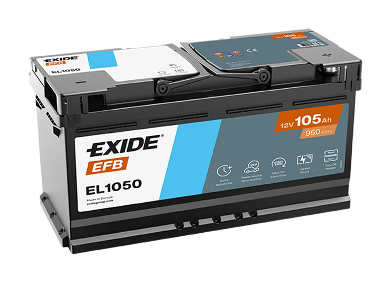 Exide Start-Stop EFB 12V 105Ah 950A EL1050