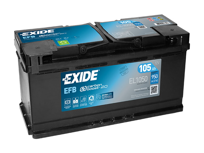 Exide Start-Stop EFB 12V 105Ah 950A EL1050