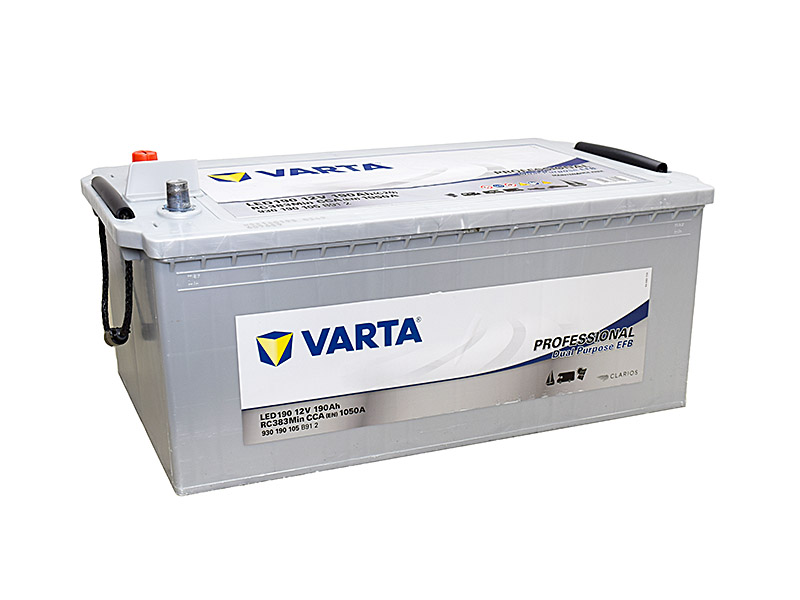 Trakčná batéria VARTA Professional Dual Purpose EFB 190Ah, 12V, LED190