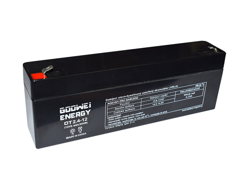 Staničná (záložná) batéria GOOWEI ENERGY OT2.4-12, 2.4Ah,12V ( VRLA )