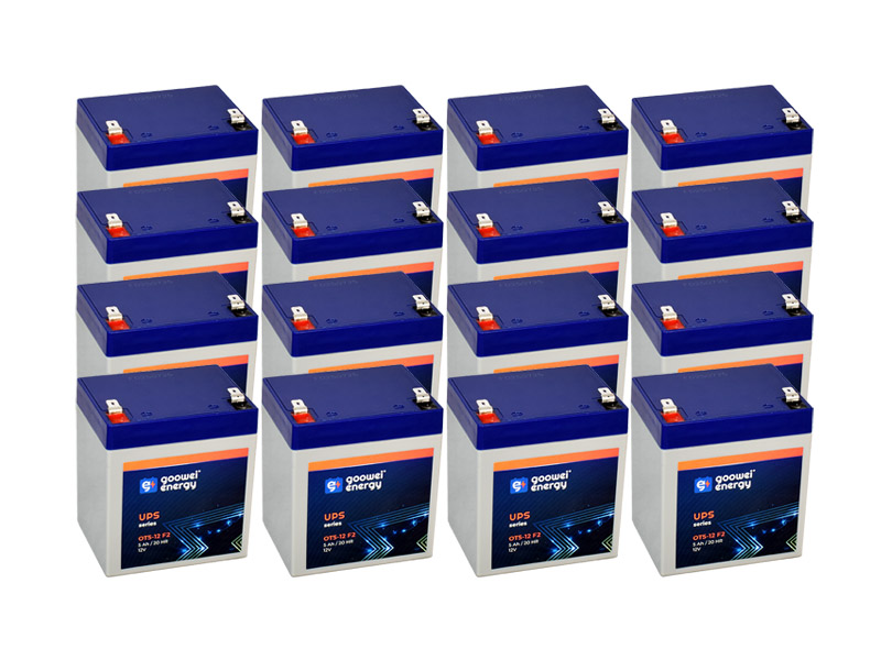 APC RBC44, alternatíva bez príslušenstva (16ks Goowei OT5-12 F2)