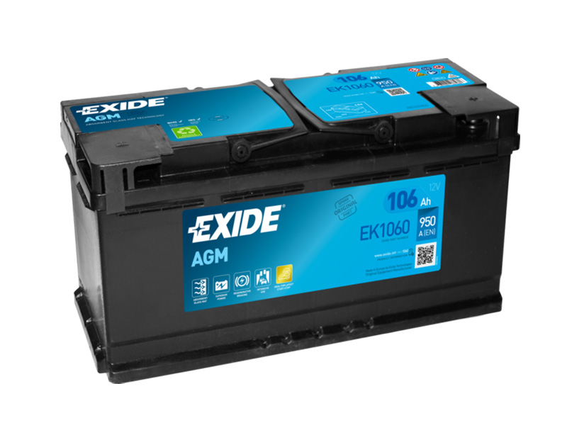 Exide AGM 12V 106Ah 950A EK1060