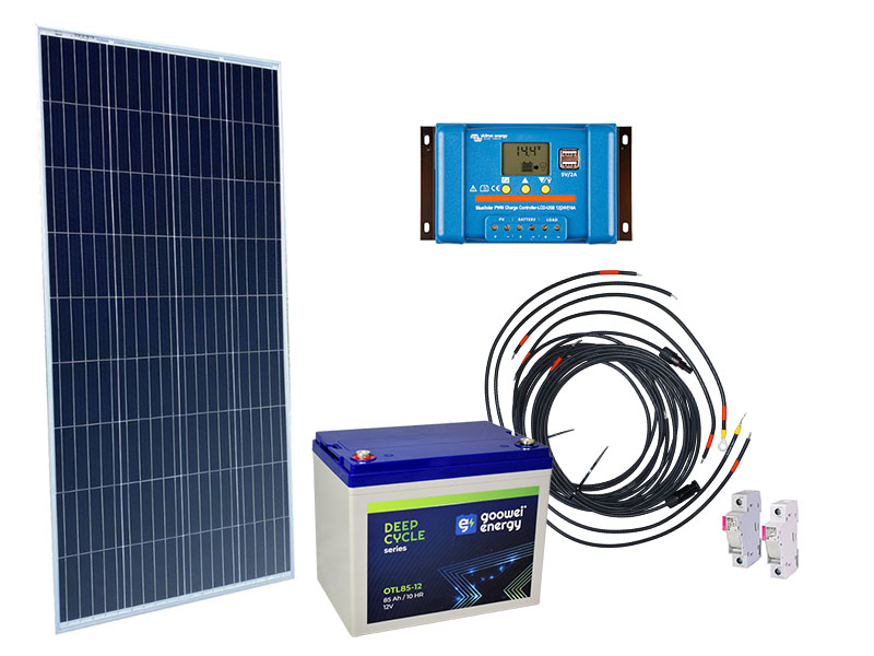 Solárna sada Victron Energy 175Wp, batéria Goowei Energy 85Ah