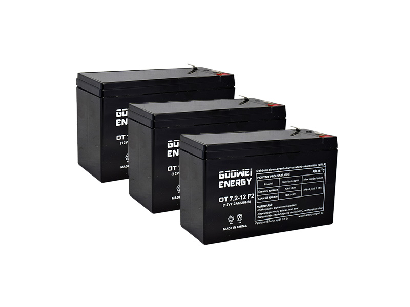 Batérie pre UPS (3x Goowei Energy OT7.2-12 F2)