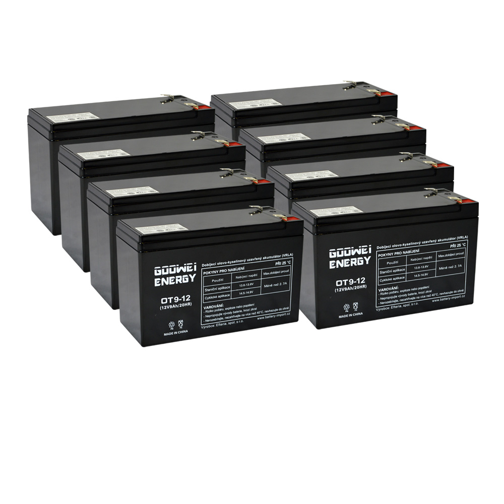 Batérie pre UPS (8x Goowei Energy OT9-12)