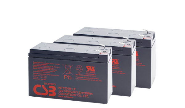Batérie pre UPS (3x CSB HR1234W F2)