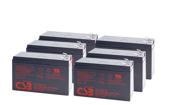 Batérie pre UPS (6x CSB HR1234W F2)