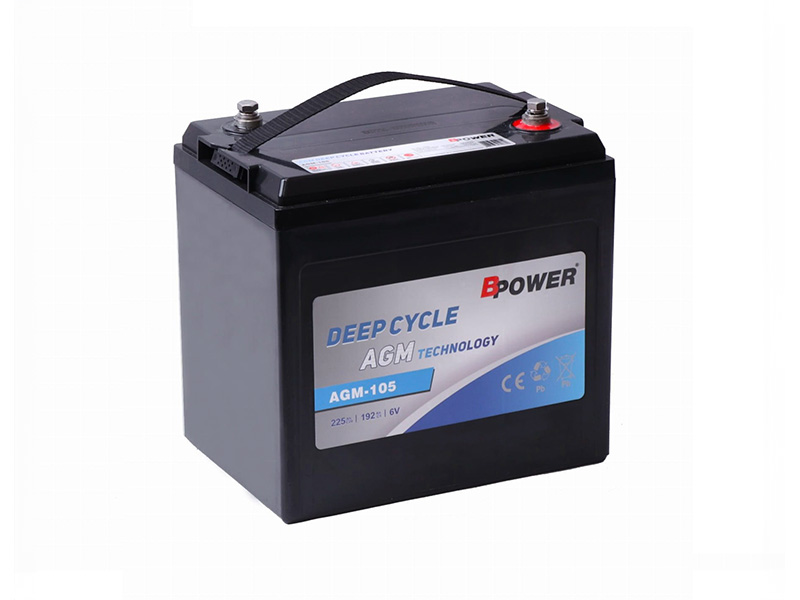 Trakčná batéria BPOWER AGM-105, 225Ah, 6V