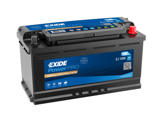 Autobatéria EXIDE PowerPRO Agri & Construction 100Ah, 12V, EJ1000