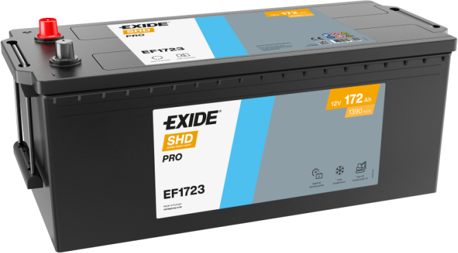 Autobatéria EXIDE PowerPRO 12V 172Ah 1390A EF1723