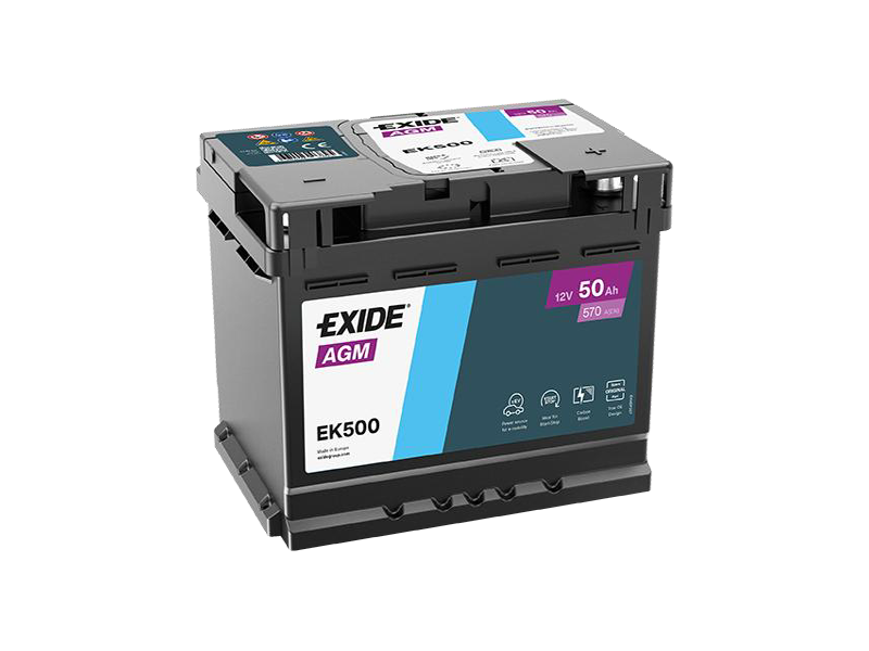 EXIDE AGM 12V 50Ah 570A EK500