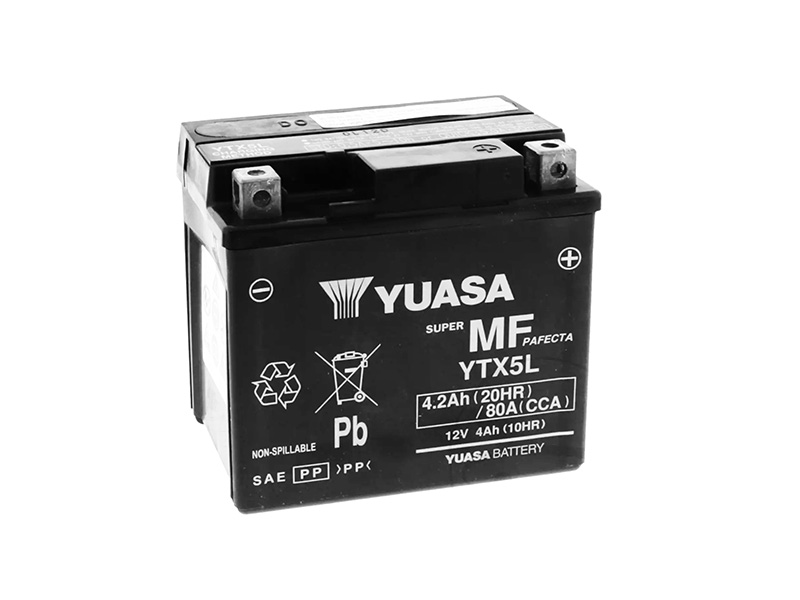 E-shop Motobatéria YUASA YTX5L (factory activated), 12V, 4Ah