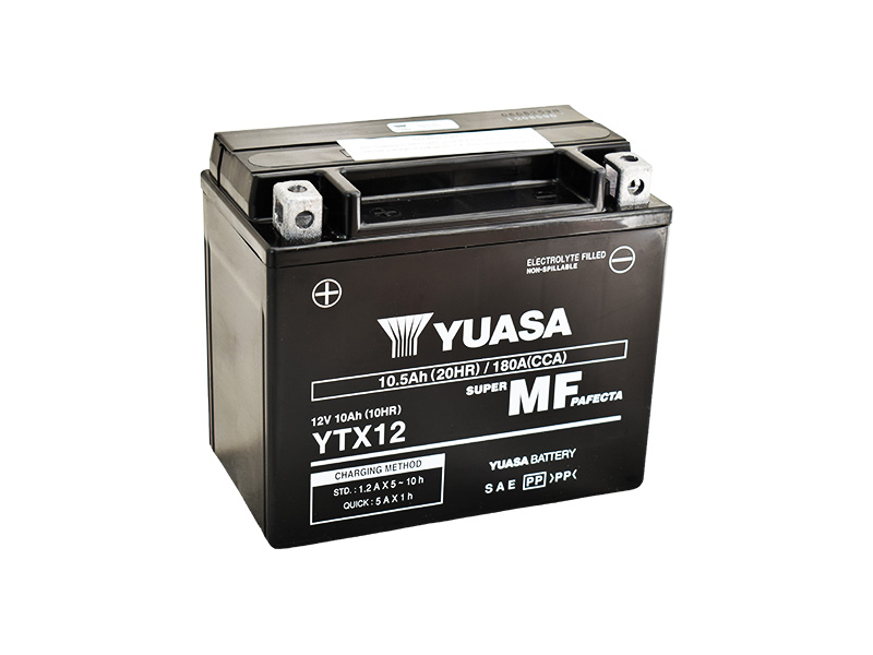 Motobatéria YUASA YTX12 (factory activated), 12V, 10Ah