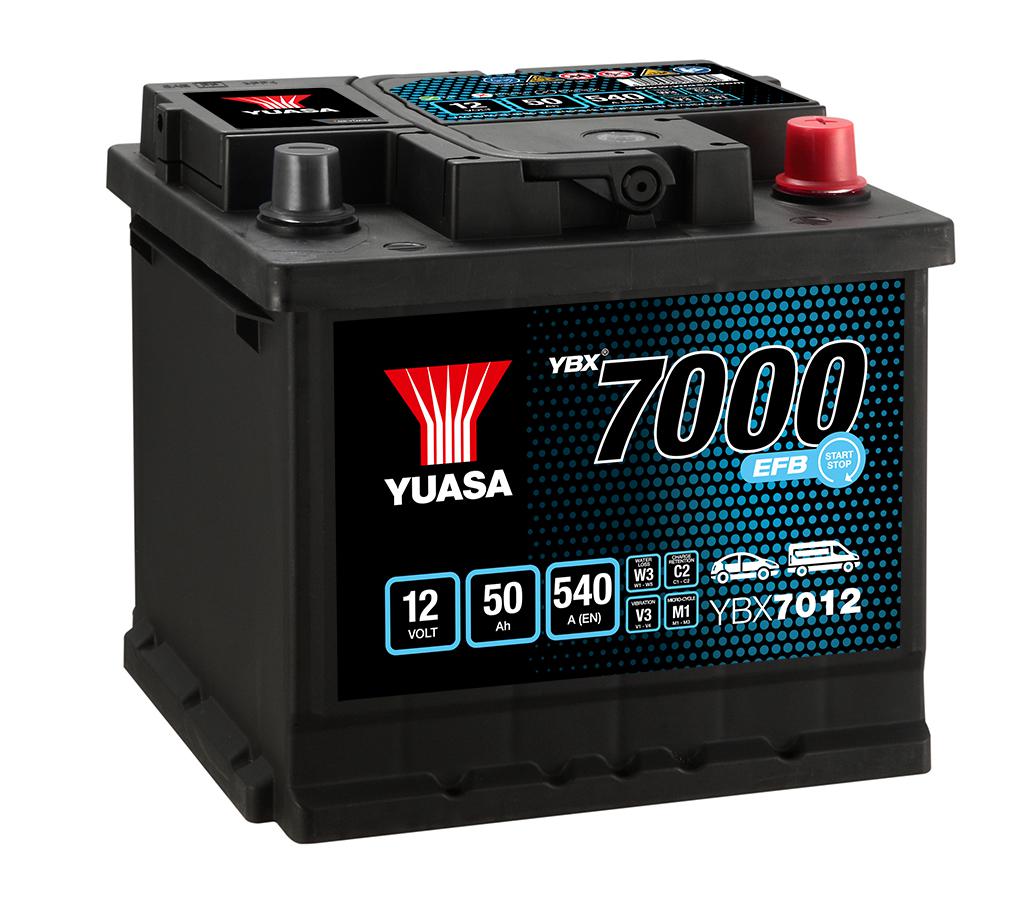 Autobatéria YUASA YBX7012 50Ah EFB STATR/STOP