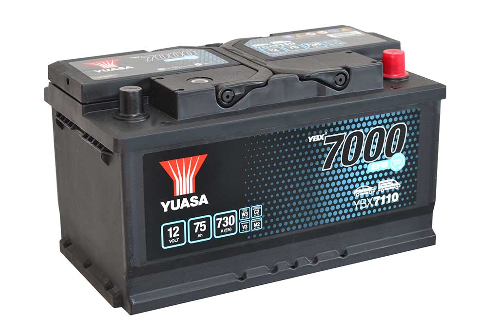 Autobatéria YUASA YBX7110 75Ah EFB STATR/STOP