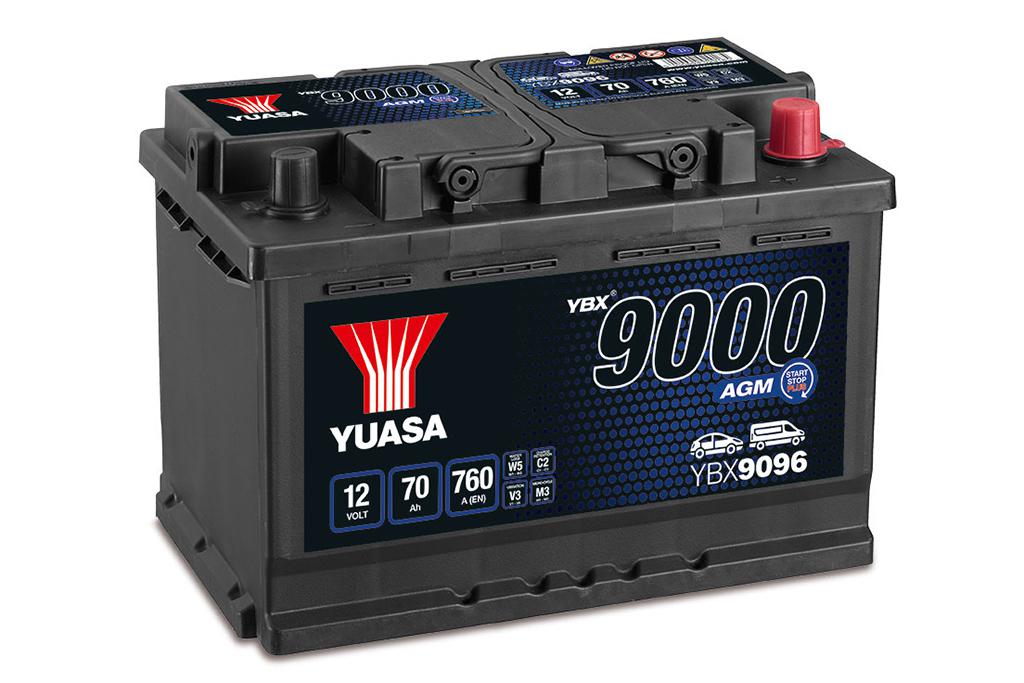 Autobatéria YUASA YBX9096 70Ah AGM START/STOP