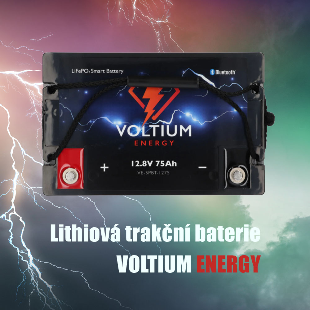 Lithiové trakční baterie Voltium Energy - ideální pro menší solární systém nebo například pojízdnou prodejnu