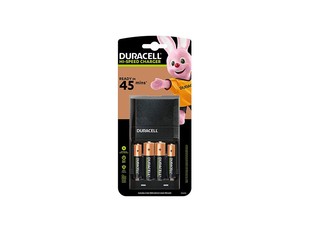 Nabíječka baterií Duracell CEF 27 45Minutes Charger AA/AAA + 2 články AA