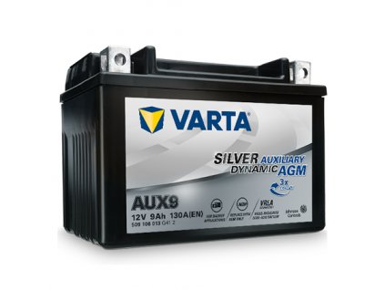 Autobaterie VARTA Silver Dynamic Auxiliary AGM 9Ah, 12V, AUX9, AGM