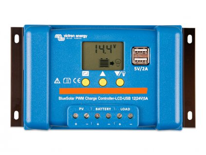 victron BlueSolar PWM regulator LCD USB 12 24V 5A 1