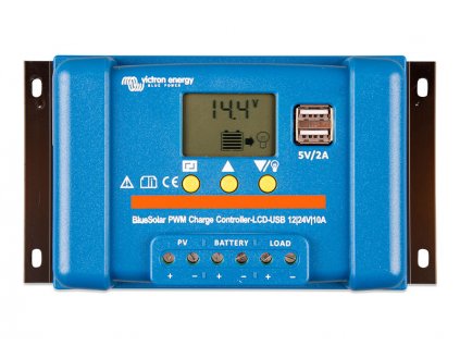 victron BlueSolar PWM regulator LCD USB 12 24V 10A 1