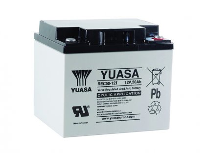 Trakční baterie YUASA REC50-12I, 50Ah, 12V