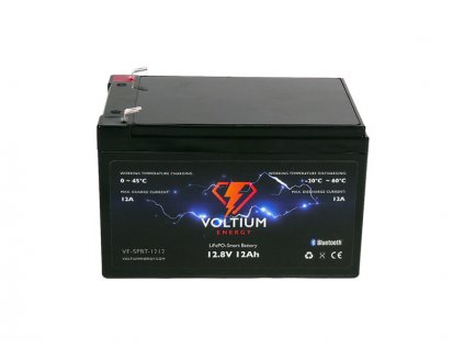 Voltium Energy LiFePO4 smart baterie VE-SPBT-1212, 12V, 12Ah