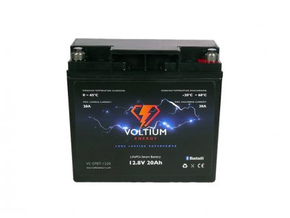 Voltium Energy LiFePO4 smart baterie VE-SPBT-1220, 12V, 20Ah