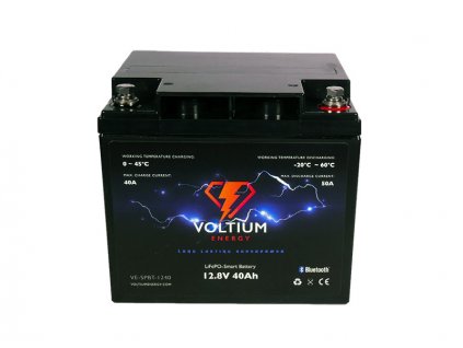 Voltium Energy LiFePO4 smart baterie VE-SPBT-1240, 12V, 40Ah