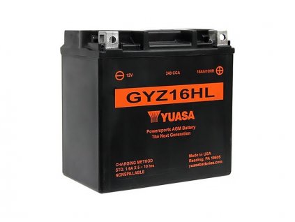 Motobaterie YUASA GYZ16HL, 12V, 16Ah