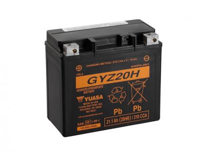 Motobaterie YUASA GYZ20H, 12V, 20Ah