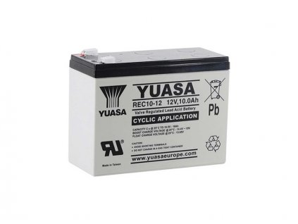 Trakční baterie YUASA REC10-12, 10Ah, 12V