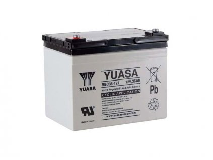 Trakční baterie YUASA REC36-12, 36Ah, 12V