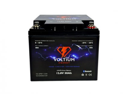 Voltium Energy LiFePO4 smart baterie VE-SPBT-1250, 12.8V, 50Ah