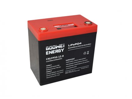 GOOWEI ENERGY trakční baterie (LiFePO4) CNLFP50-12.8, 50Ah, 12.8V