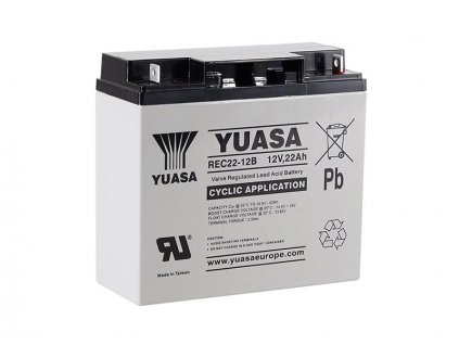 Trakční baterie YUASA REC22-12B, 22Ah, 12V