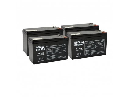 APC RBC59, alternativa bez příslušenství (4ks Goowei OT7.2-12 F2)