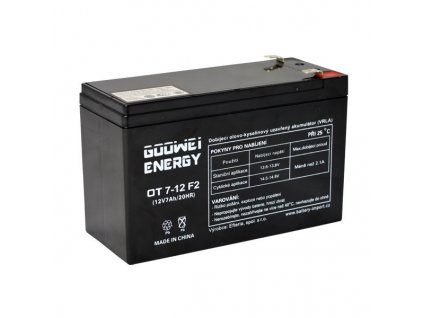Staniční (záložní) baterie GOOWEI ENERGY OT7-12 F2, 7Ah, 12V ( VRLA )