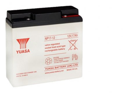Staniční (záložní) baterie YUASA NP17-12,  17Ah, 12V