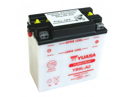 Motobaterie YUASA (originál) YB9L-A2, 12V,  9Ah