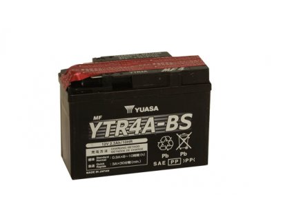 Motobaterie YUASA (originál) YTR4A-BS, 12V, 2.3Ah